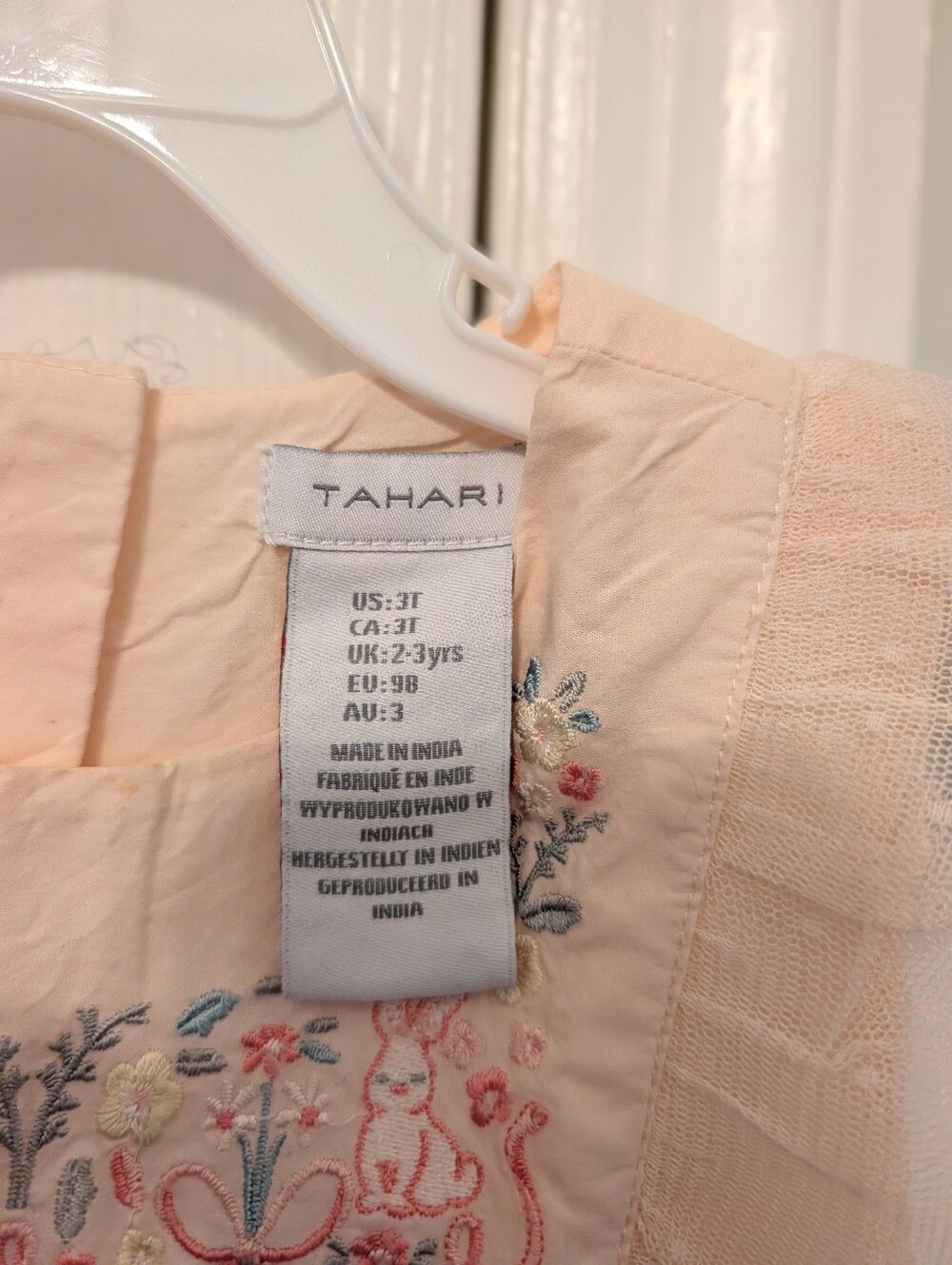 Tahari Easter/Spring Toddler Dress - Picture 2 of 5